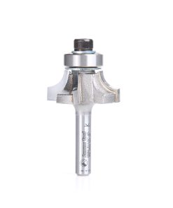 49582 Carbide Tipped 4 Flute Corner Rounding/Beading with Down-shear Design 1/4 Radius x 1-1/8 Dia x 7/16 x 1/4 Inch Shank