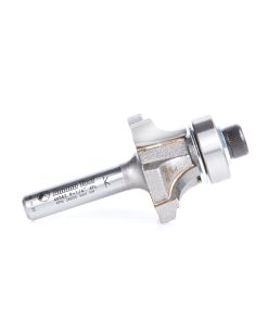 49582 Carbide Tipped 4 Flute Corner Rounding/Beading with Down-shear Design 1/4 Radius x 1-1/8 Dia x 7/16 x 1/4 Inch Shank