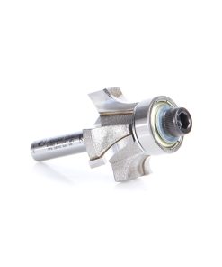 49582 Carbide Tipped 4 Flute Corner Rounding/Beading with Down-shear Design 1/4 Radius x 1-1/8 Dia x 7/16 x 1/4 Inch Shank