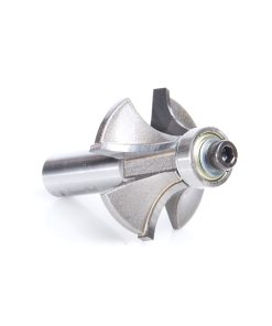 49587 Carbide Tipped 4 Flute Corner Rounding/Beading with Down-shear Design 1/2 Radius x 1-5/8 Dia x 11/16 x 1/2 Inch Shank
