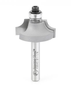 49640 Carbide Tipped Wainscot Wall Panel Bead Stile Cutter 1-1/8 Dia x 1/2 x 1/4 Radius x 1/4 Inch Shank