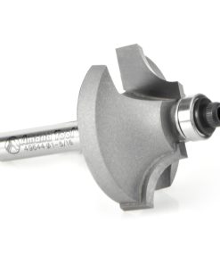 49644 Carbide Tipped Bead Stile Cutter 3/8 Radius x 1-5/16 Dia x 5/8 x 3/8 Radius x 1/4 Inch Shank
