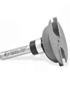49646 Carbide Tipped Bead Rail Cutter 3/8 Radius x 1-1/2 Dia x 9/16 x 3/8 Radius x 1/4 Inch Shank with Upper BB
