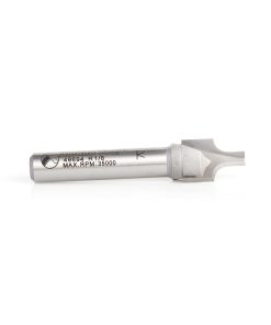 49694 Carbide Tipped Plunging Round Over 1/8 Radius x 3/8 Dia x 1/2 x 1/4 Inch Shank