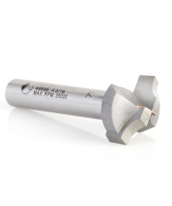 49696 Carbide Tipped Plunging Round Over 3/16 Radius x 5/8 Dia x 5/16 x 1/4 Inch Shank