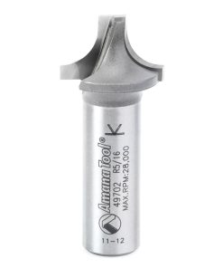 49702 Carbide Tipped Plunging Round Over 5/16 Radius x 7/8 Dia x 9/16 x 1/2 Inch Shank