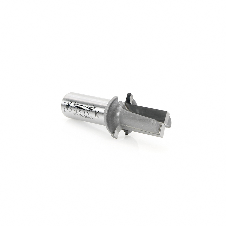 49720 Carbide Tipped Plunging Round Over (Elongated Plunge) 1/8 Radius x 7/8 Dia x 1-7/32 x 1/2 Inch Shank Router Bit