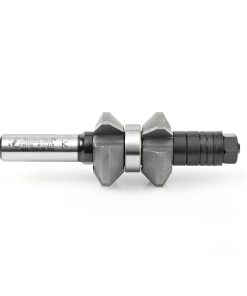 49730 Carbide Tipped Variable Double Chamfer 30 Degree Top x 45 Degree Bottom x 1-3/8 Dia x 9/16 x 1/2 Inch Shank with Center Ball Bearing