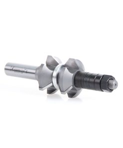 49730 Carbide Tipped Variable Double Chamfer 30 Degree Top x 45 Degree Bottom x 1-3/8 Dia x 9/16 x 1/2 Inch Shank with Center Ball Bearing