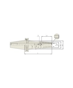YG1-VL038JTW - CAT50AD/B-SFH5/8CTW-6.30 - Shrink Fit Holder Coolant Channel Type Thick Wall