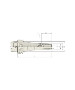 YG1-VR026JTW - HSK100A-SFH3/8CTW-6.30 - Dual Contact Shrink Fit Holder Coolant Channel Type Thick Wall