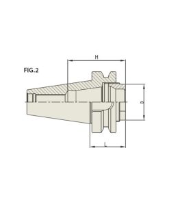 YG1-BH020SHT - BT40-ER32-SHORT - Er Collet Chuck (Short)