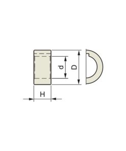 YG1-ZZ037 - 1-1/2 - 1/4 Spacer For Stub 1-1/2"