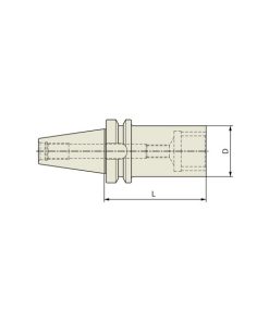 YG1-QH014 - 1 - Bt40 1" Semi Flush-Mill Holder