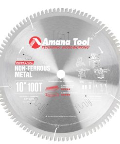 510101 Carbide Tipped Aluminum and Non-Ferrous Metals 10 Inch Dia x 100T TCG, -6 Deg, 5/8 Bore