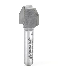51100 Carbide Tipped Combination Bevel/Flush Laminate Trim 23 Deg x 1/2 Dia x 1/2 x 1/4 Inch Shank