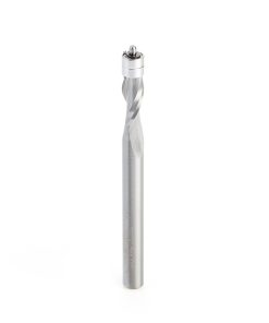 51422 Solid Carbide Aluminum Cutting Flush Trim Spiral Up-Cut 1/4 Dia x 1/2 x 1/4 Inch Shank