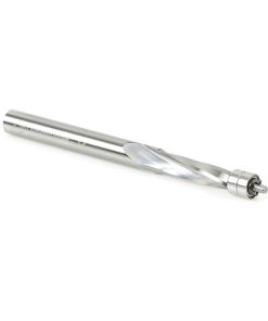 51436 Solid Carbide Spiral Plastic Flush Trim 1/4 Dia x 3/4 x 1/4 Shank x 3 Inch Long Double Ball Bearing