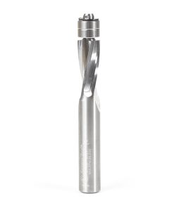 51438 Solid Carbide Spiral Plastic Flush Trim 1/2 Dia x 1-1/8 x 1/2 Shank x 4 Inch Long Double Ball Bearing