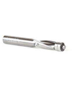 51438 Solid Carbide Spiral Plastic Flush Trim 1/2 Dia x 1-1/8 x 1/2 Shank x 4 Inch Long Double Ball Bearing