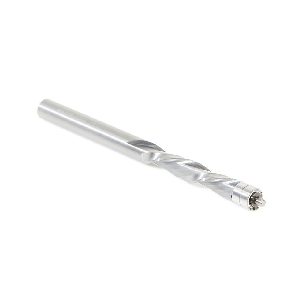 51520 Solid Carbide Aluminum Cutting Flush Trim Spiral Down-Cut 1/4 Dia x 1-1/4 x 1/4 Inch Shank