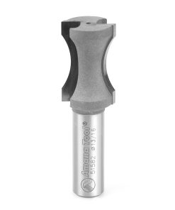 51582 Carbide Tipped Convex Edging 23/32 Radius x 13/16 Dia x 1-1/4 x 1/2 Inch Shank