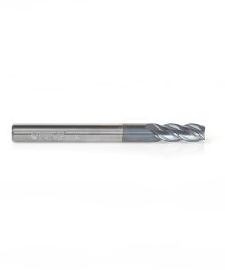 51593 CNC Variable Helix Spiral Square Bottom 1/4 Dia x 5/8 x 1/4 Shank Solid Carbide AlTiN Coated End Mill