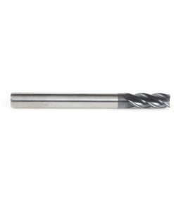 51605 CNC Variable Helix Spiral Corner Radius Bottom 1/4 Dia x 5/8 x 1/4 Shank x 0.015 Radius Solid Carbide AlTiN Coated Up-Cut End Mill