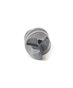 51614 CNC Metric Solid Carbide Spiral for Steel & Stainless Steel with AlTiN Coating 3-Flute x 6mm Dia x 16mm x 6mm Shank x 60mm Long Up-Cut Router Bit / 45º Corner Chamfer End Mill