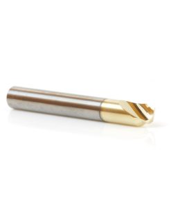 51625 Solid Carbide Aluminum Cutting Chamfer Edge 3/16 Dia x 3/32 x 1/4 Shank ZrN Coated Up-Cut End Mill