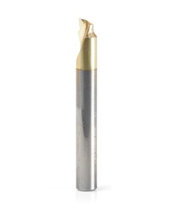 51627 Solid Carbide Aluminum Chamfer Edge 3/16 Dia x 1/8 x 1/4 Shank ZrN Coated Up-Cut End Mill