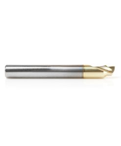 51627 Solid Carbide Aluminum Chamfer Edge 3/16 Dia x 1/8 x 1/4 Shank ZrN Coated Up-Cut End Mill