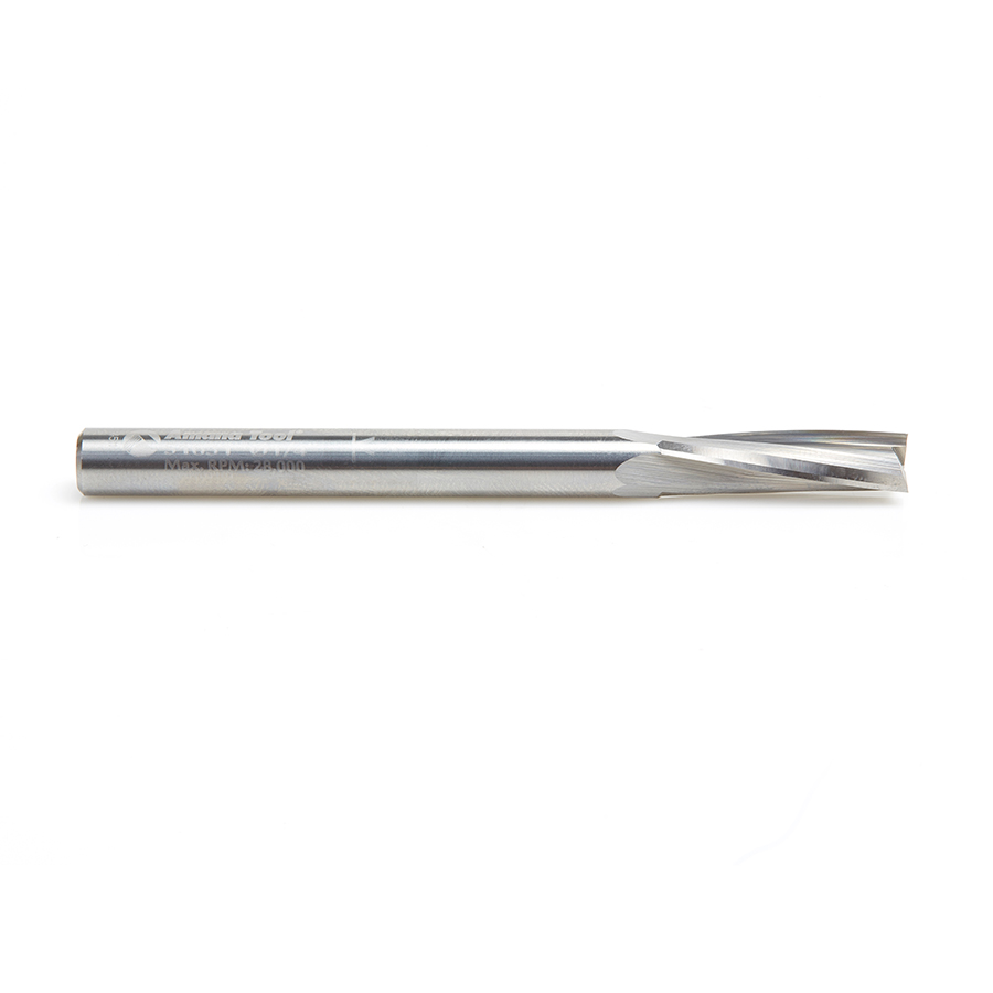 51631 Solid Carbide Spiral Finisher 1/4 Dia x 7/8 x 1/4 Shank Up-Cut Router Bit