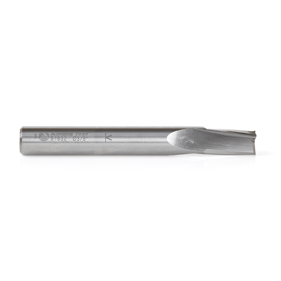 51632 Solid Carbide Spiral Finisher 3/8 Dia x 5/8 x 3/8 Shank Up-Cut Router Bit