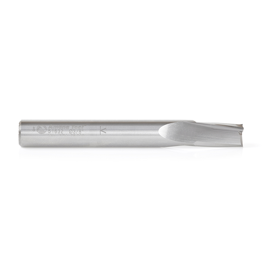 51632 Solid Carbide Spiral Finisher 3/8 Dia x 5/8 x 3/8 Shank Up-Cut Router Bit