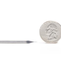 51660 AlTiN Coated CNC Steel, Stainless Steel & Composite Square Mini End Mill 0.010 Dia x 0.030 x 1/8 Shank