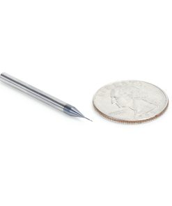 51660 AlTiN Coated CNC Steel, Stainless Steel & Composite Square Mini End Mill 0.010 Dia x 0.030 x 1/8 Shank