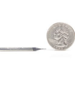 51662 AlTiN Coated CNC Steel, Stainless Steel & Composite Square Mini End Mill 0.020 Dia x 0.060 x 1/8 Shank