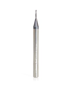 51663 AlTiN Coated CNC Steel, Stainless Steel & Composite Square Mini End Mill 0.025 Dia x 0.075 x 1/8 Shank