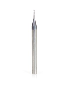 51664 AlTiN Coated CNC Steel, Stainless Steel & Composite Square Mini End Mill 0.030 Dia x 0.090 x 1/8 Shank