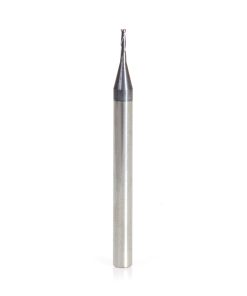 51665 AlTiN Coated CNC Steel, Stainless Steel & Composite Square Mini End Mill 0.035 Dia x 0.105 x 1/8 Shank