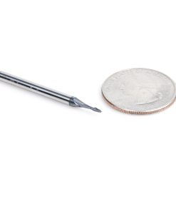 51668 AlTiN Coated CNC Steel, Stainless Steel & Composite Square Mini End Mill 0.050 Dia x 0.174 x 1/8 Shank