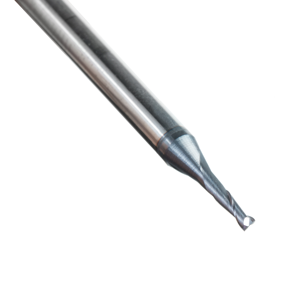 51668 AlTiN Coated CNC Steel, Stainless Steel & Composite Square Mini End Mill 0.050 Dia x 0.174 x 1/8 Shank