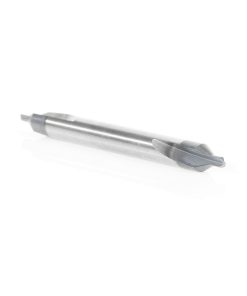 51670 CNC 118 Degree Point Center Drill High Performance Solid Carbide 60 Degree Countersink 3/16 Dia x 5/64 x 3/16 Shank AlTiN Coated Router Bit