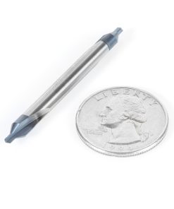 51670 CNC 118 Degree Point Center Drill High Performance Solid Carbide 60 Degree Countersink 3/16 Dia x 5/64 x 3/16 Shank AlTiN Coated Router Bit