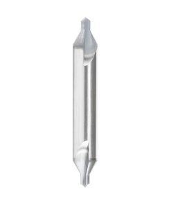 51672 CNC 118 Degree Point Center Drill High Performance Solid Carbide 60 Degree Countersink 5/16 Dia x 1/8 x 5/16 Shank AlTiN Coated Router Bit