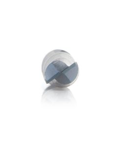 51676 CNC Solid Carbide Spiral for Steel & Stainless Steel with AlTiN Coating 2-Flute x 1/4 Dia x 3/4 x 1/4 Shank x 2-1/2 Inch Long Up-Cut Router Bit / 45º Corner Chamfer End Mill