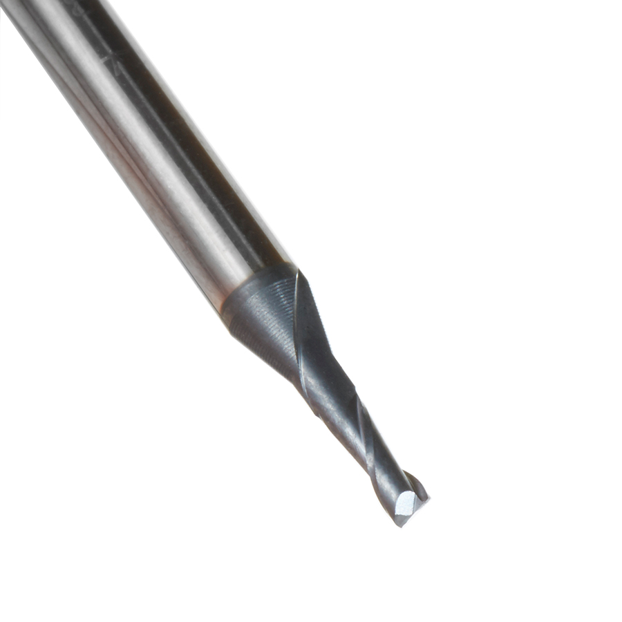 51679 AlTiN Coated CNC Steel, Stainless Steel & Composite Square Mini End Mill 0.060 Dia x 0.360 x 1/8 Shank