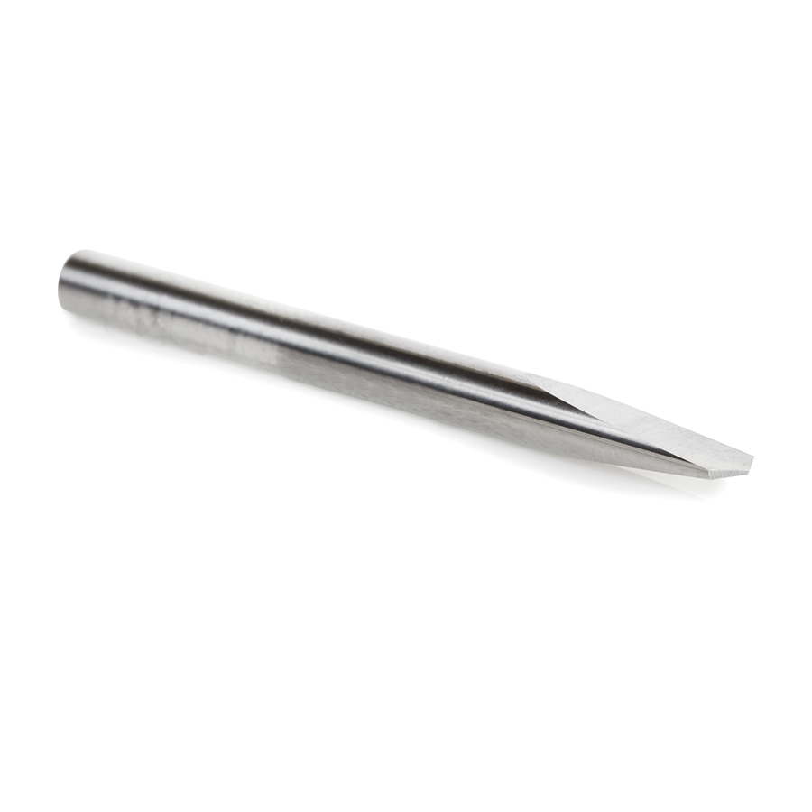 51682 CNC Solid Carbide 118 Degree Point Spade Drill 1/8 Dia x 7/16 x 1/8 Shank Router Bit