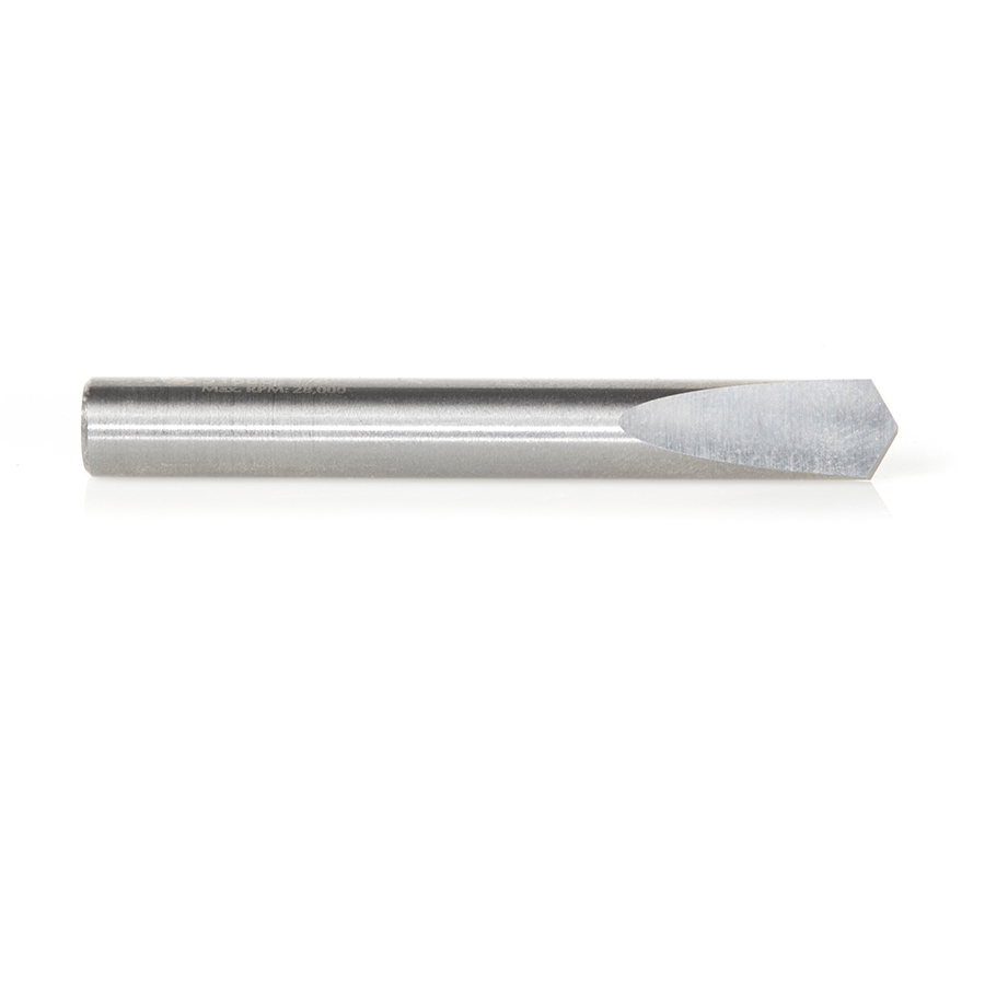 51686 CNC Solid Carbide 118 Degree Point Spade Drill 1/4 Dia x 11/16 x 1/4 Shank Router Bit